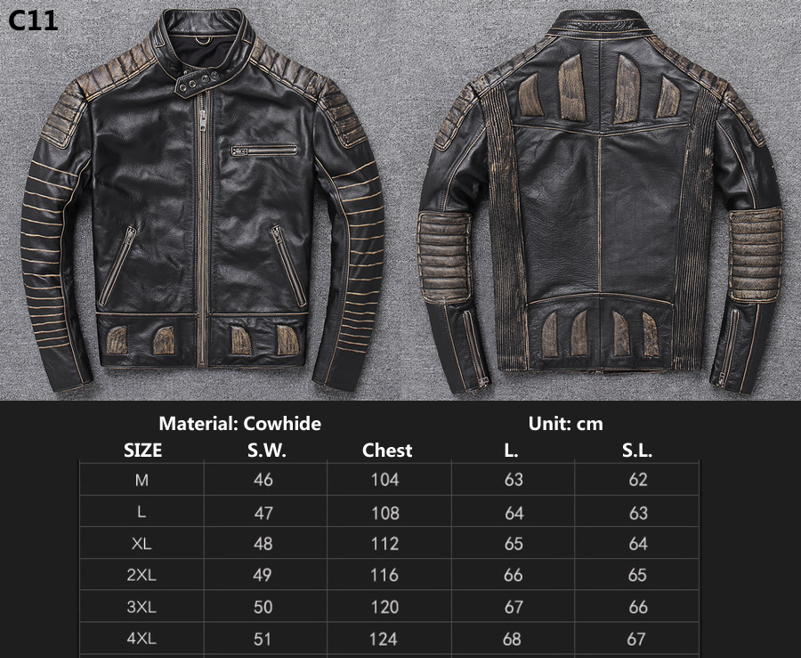 Motorcycle jersey,riding clothes， Material cowhide C11-C20
