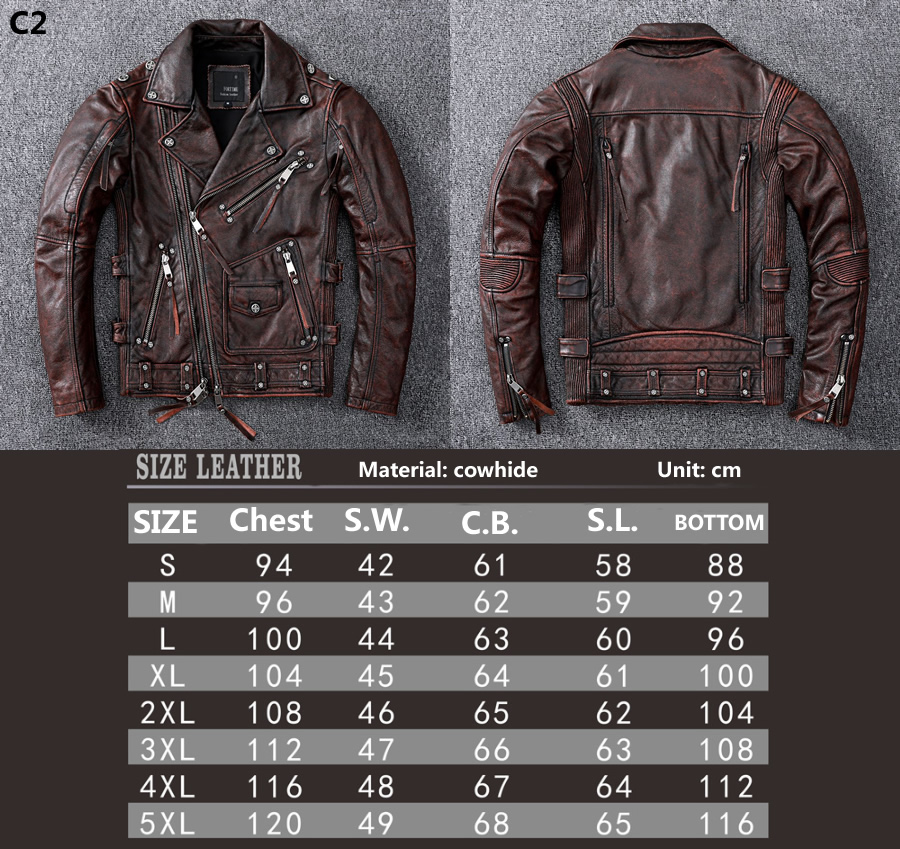 Motorcycle jersey,riding clothes， Material cowhide C2-C10