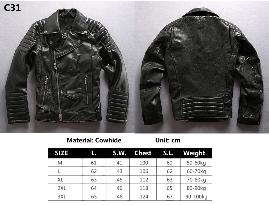 Motorcycle jersey,riding clothes， Material cowhide C31-C40